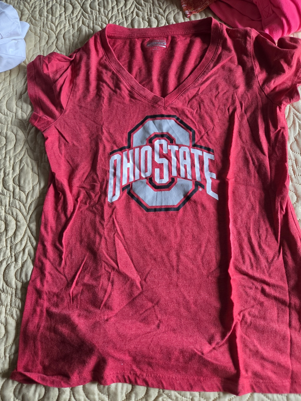 Ohio State Women's Red Short Sleeve Tee